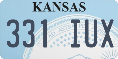 KS license plate 331IUX