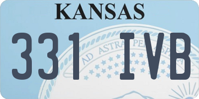 KS license plate 331IVB