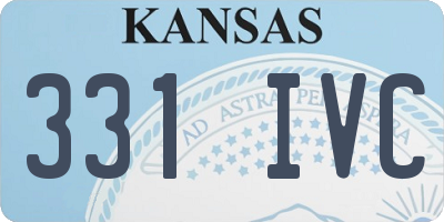 KS license plate 331IVC