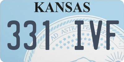 KS license plate 331IVF
