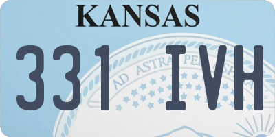 KS license plate 331IVH