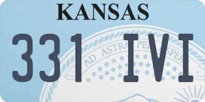KS license plate 331IVI
