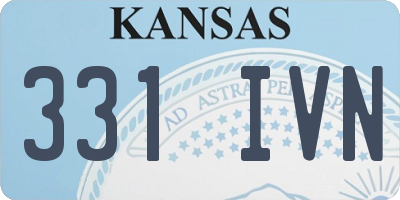 KS license plate 331IVN