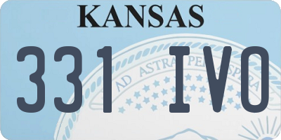 KS license plate 331IVO