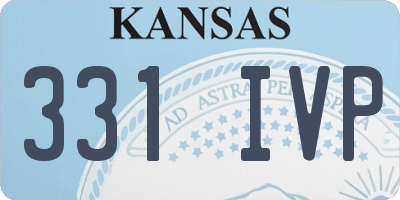 KS license plate 331IVP