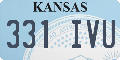 KS license plate 331IVU