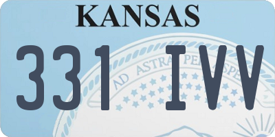 KS license plate 331IVV