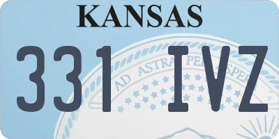 KS license plate 331IVZ