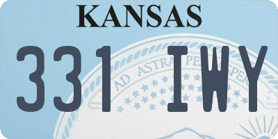 KS license plate 331IWY