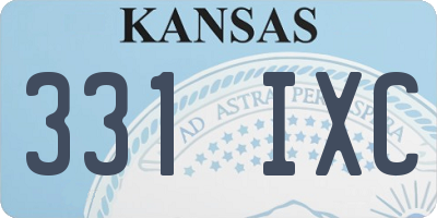 KS license plate 331IXC