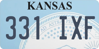 KS license plate 331IXF
