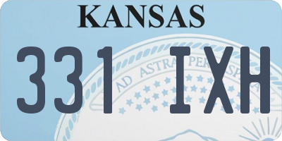 KS license plate 331IXH