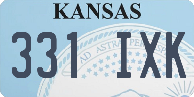 KS license plate 331IXK