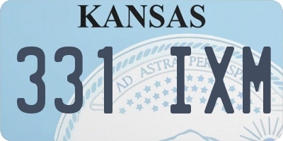 KS license plate 331IXM