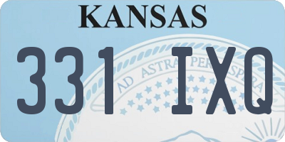 KS license plate 331IXQ