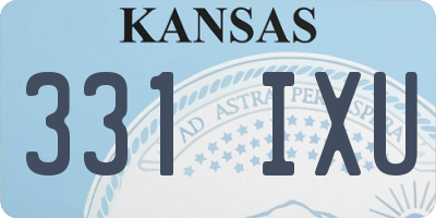KS license plate 331IXU