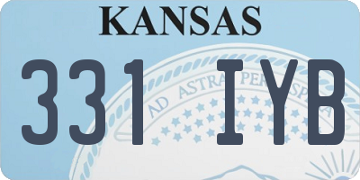 KS license plate 331IYB
