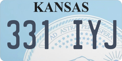 KS license plate 331IYJ