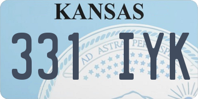 KS license plate 331IYK