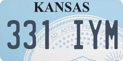 KS license plate 331IYM
