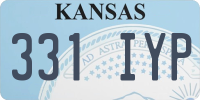 KS license plate 331IYP