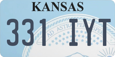 KS license plate 331IYT