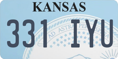 KS license plate 331IYU