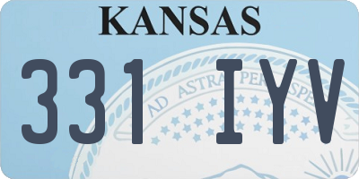 KS license plate 331IYV