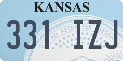 KS license plate 331IZJ