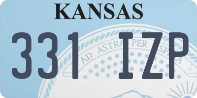 KS license plate 331IZP