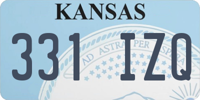 KS license plate 331IZQ