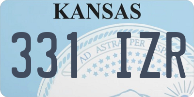 KS license plate 331IZR