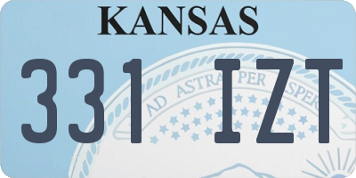 KS license plate 331IZT