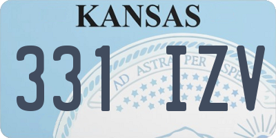KS license plate 331IZV