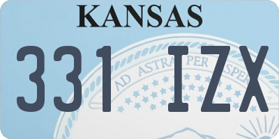 KS license plate 331IZX