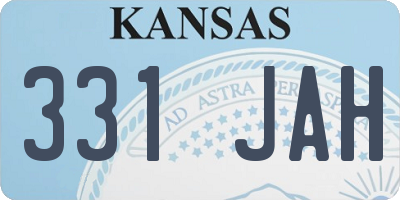 KS license plate 331JAH