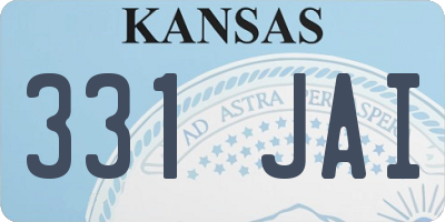 KS license plate 331JAI
