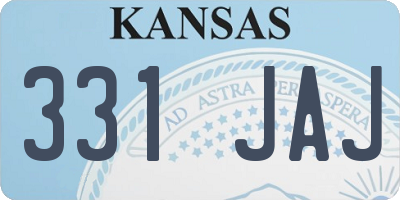 KS license plate 331JAJ