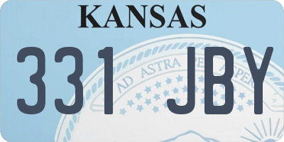 KS license plate 331JBY