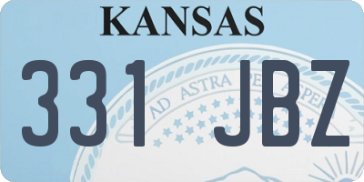 KS license plate 331JBZ