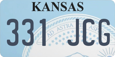 KS license plate 331JCG