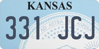 KS license plate 331JCJ