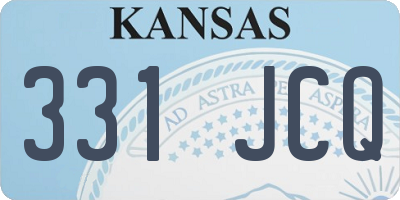 KS license plate 331JCQ