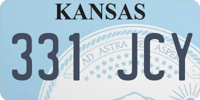 KS license plate 331JCY