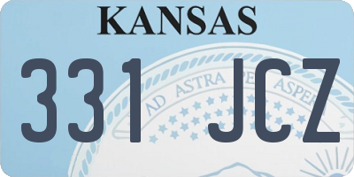 KS license plate 331JCZ