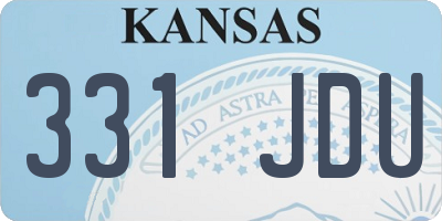 KS license plate 331JDU