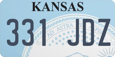 KS license plate 331JDZ