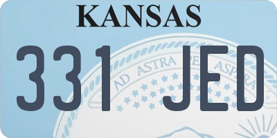 KS license plate 331JED