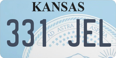 KS license plate 331JEL