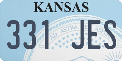 KS license plate 331JES